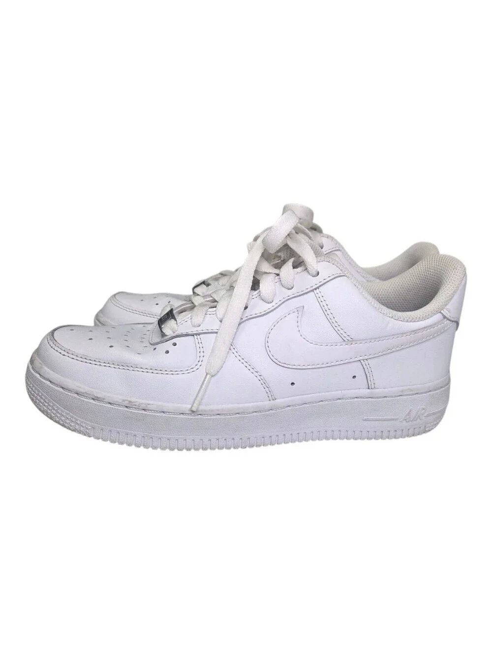 Nike Air Force 1 07 Shoes Womens White Low Top Leather Sneakers Size 6
